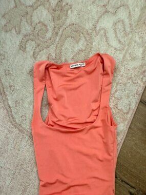 lucy in the sky tank top orange coral size S